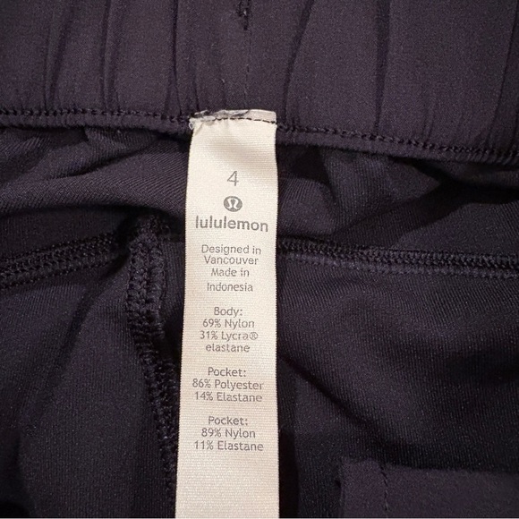 lululemon On the Fly Black Drawstring Elastic Waist Straight Pants - Picture 7 of 8